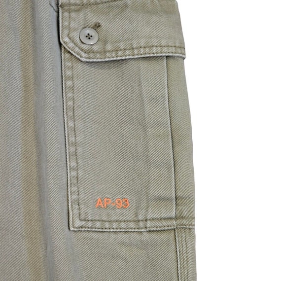 Vintage 90s Y2K Mens Cargo Pants 37x26 Short Crop… - image 7