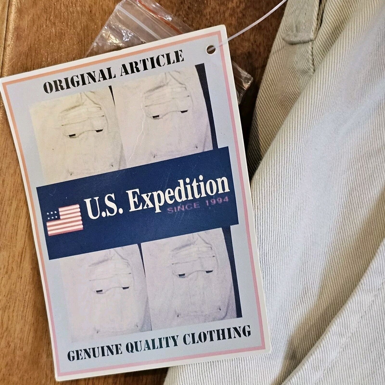 Retro 90s Y2K Mens Size 36 X 30 U.S. Expedition Khaki Cargo