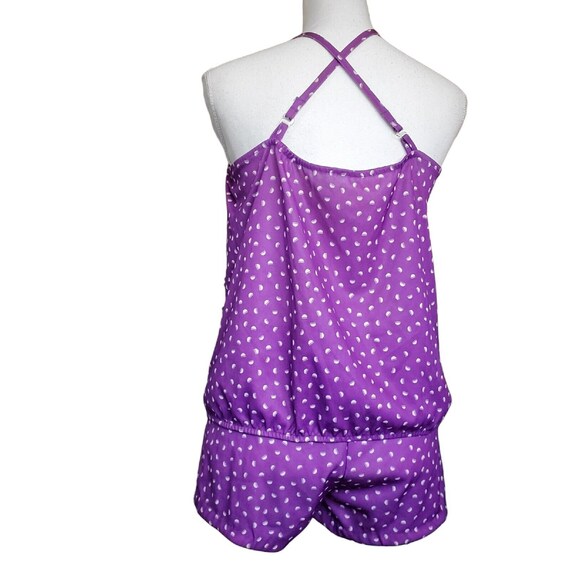 Vintage 60s Mod Purple Large Purple Tankini Swims… - image 5