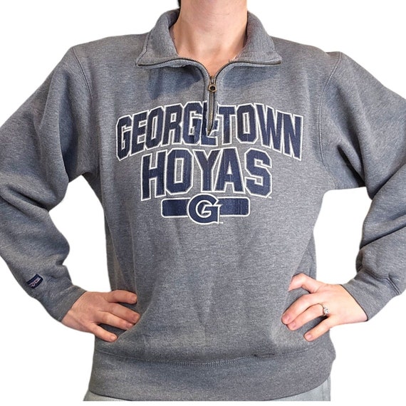 Vintage 90s Georgetown Hoyas Gray Quarter Zip Pul… - image 10