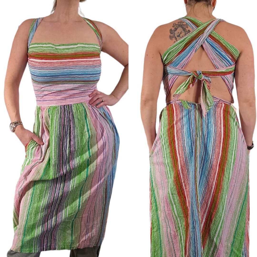 XXL 1950s Seersucker Wrap Dress Novelty Print Grey Hot Pink Casual Summer Day Dress House Dress