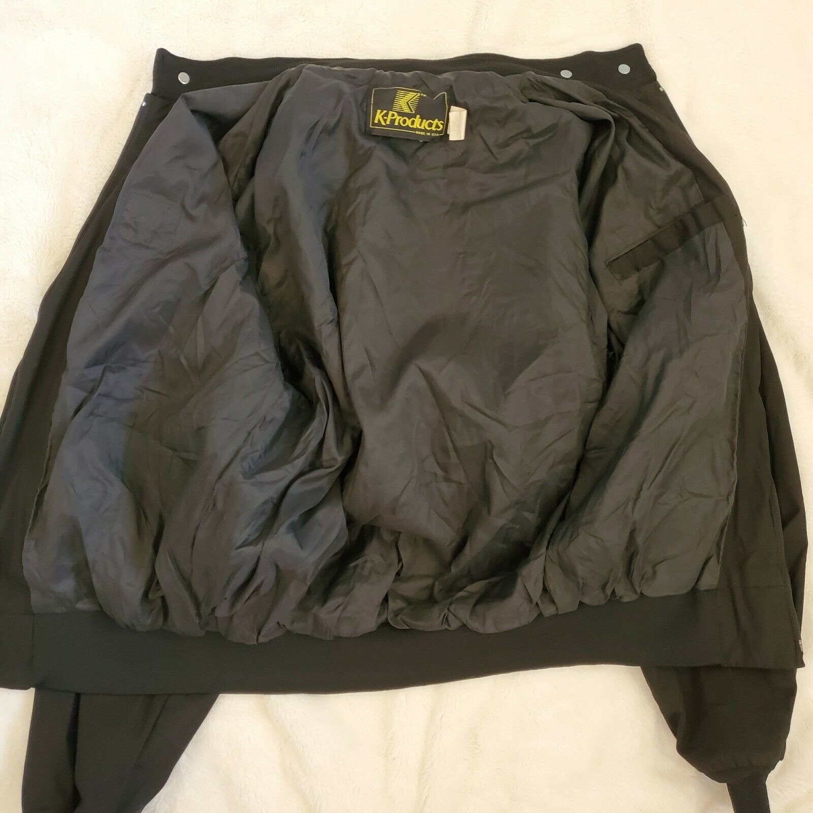 Vintage 80s K Products John Deere Bomber Jacket Black M/L Vintage 80s K Products John Deere Bomber Jacket Black M/L