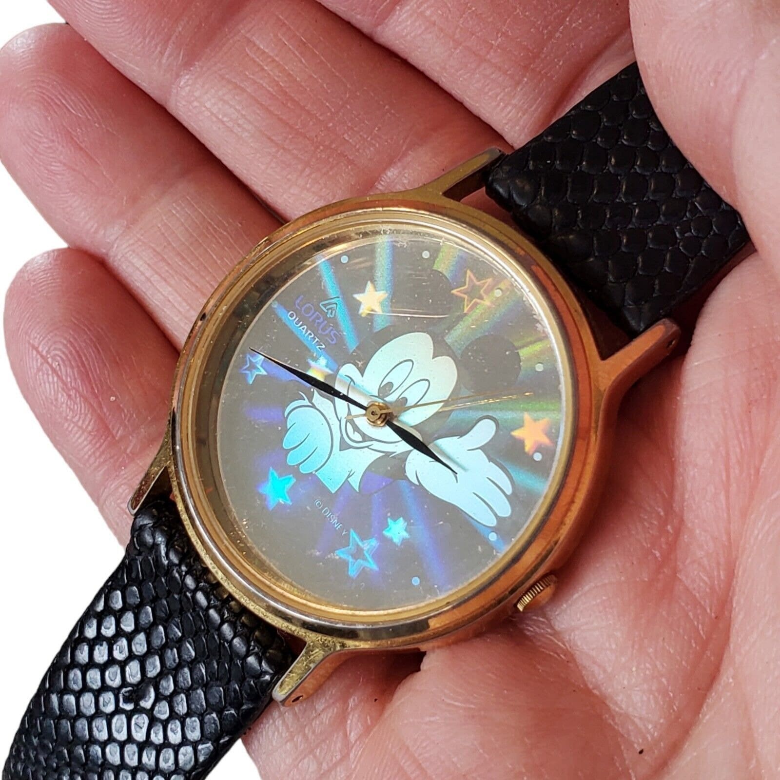 Vintage 1990s Holographic Disney Mickey Mouse Watch Mickey Mouse Hologram Watch In Disney Watches & Timepieces  main image 3