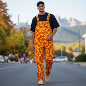 Big Smith Print Overalls - Etsy