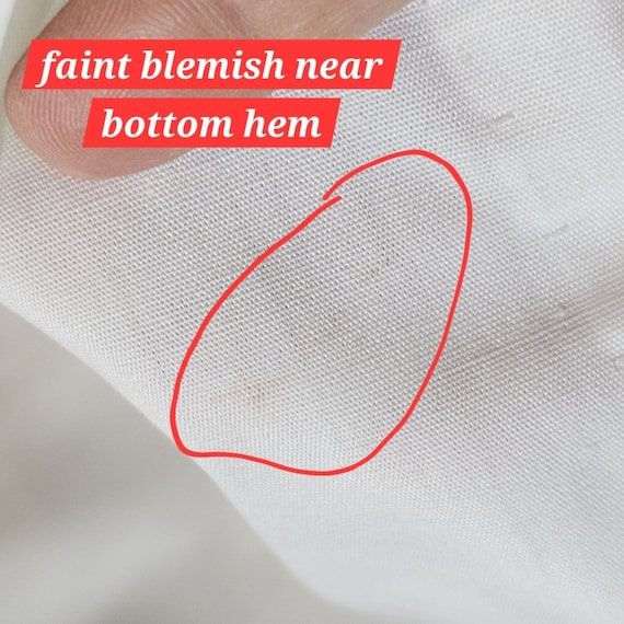 Vintage 60s XL White Housecoat Dress Duster Sleev… - image 10