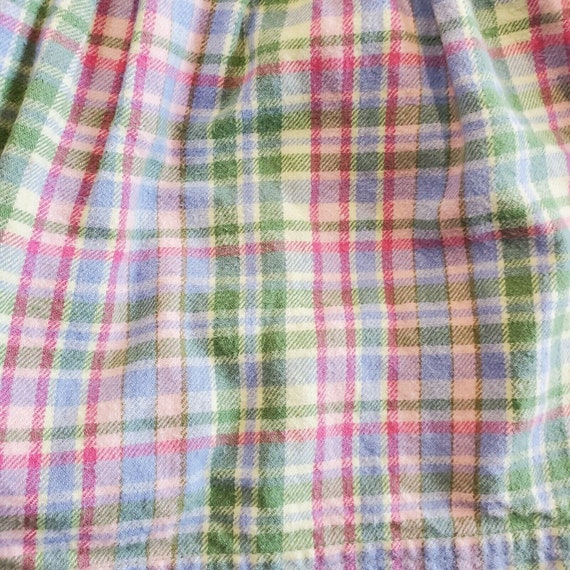 Vintage Oshkosh Girl's Cotton Flannel  Dress Plai… - image 6