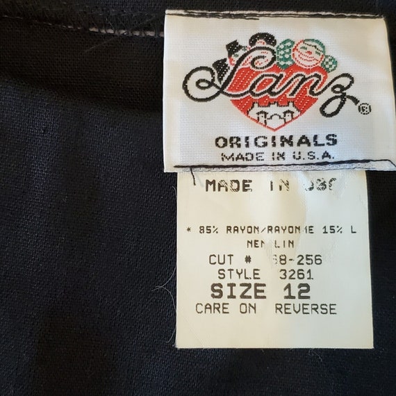 Deadstock NWT 80s 90s Lanz Original Black Sheath … - image 7