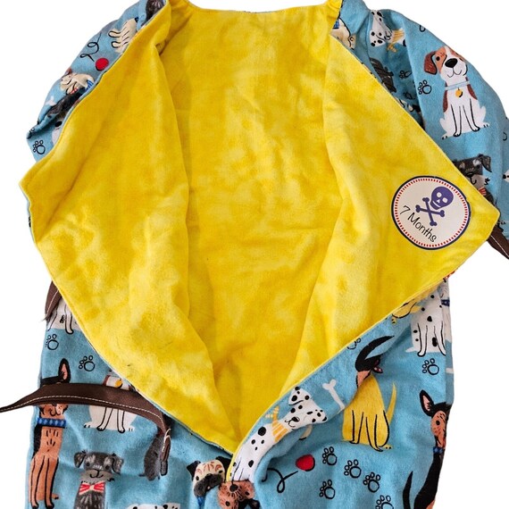Baby Boy 6 Months Flannel Pajamas Sleepers Wrap D… - image 3