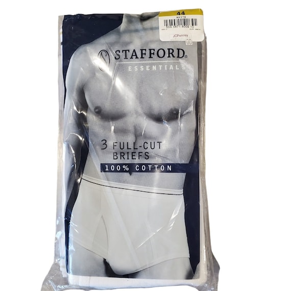 Stafford, Underwear & Socks, Vintage Stafford Full Cut Briefs Mens  Underwear 38 Cotton Jcpenney