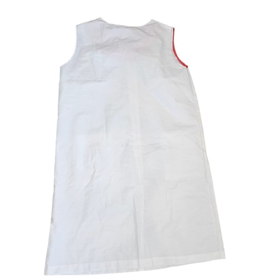 Vintage 60s XL White Housecoat Dress Duster Sleev… - image 6