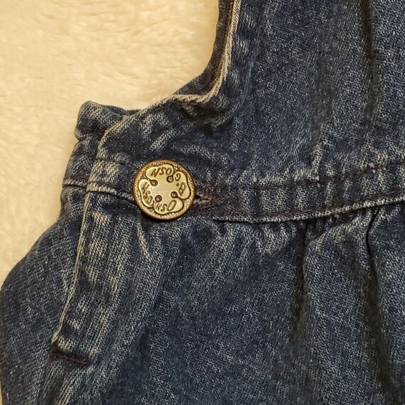 Vintage Oshkosh Girls Sz 4 Denim Jumper Overall D… - image 7