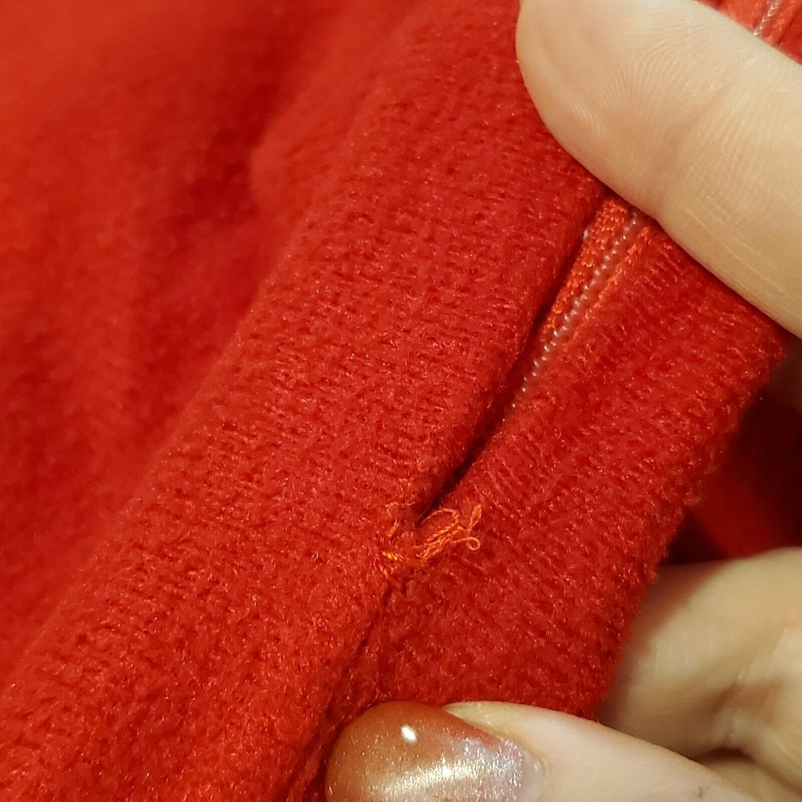Vintage Christmas Velour Red Housecoat Robe Zip Front Long Plaid ...