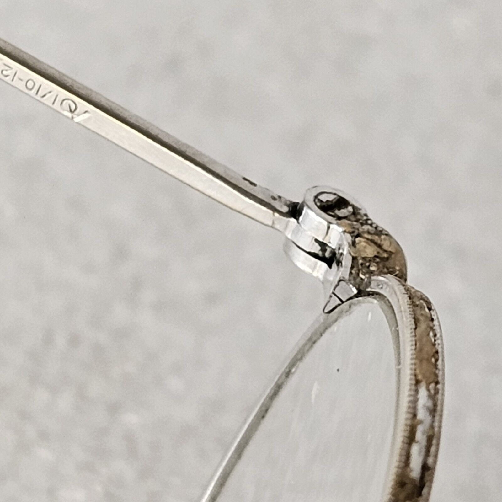 American Optical Vintage Folding Glasses 1/10 12k GF Silver Round AO Spectacles 12k Gf In Vintage Sunglasses for sale | eBay main image 4