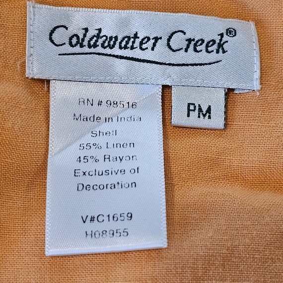 Y2K Medium Sherbert Orange Artsy Textured Jacket … - image 8