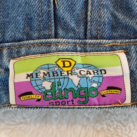 Vintage 80s Dingo Sport Denim Jean Jacket Embroid… - image 9
