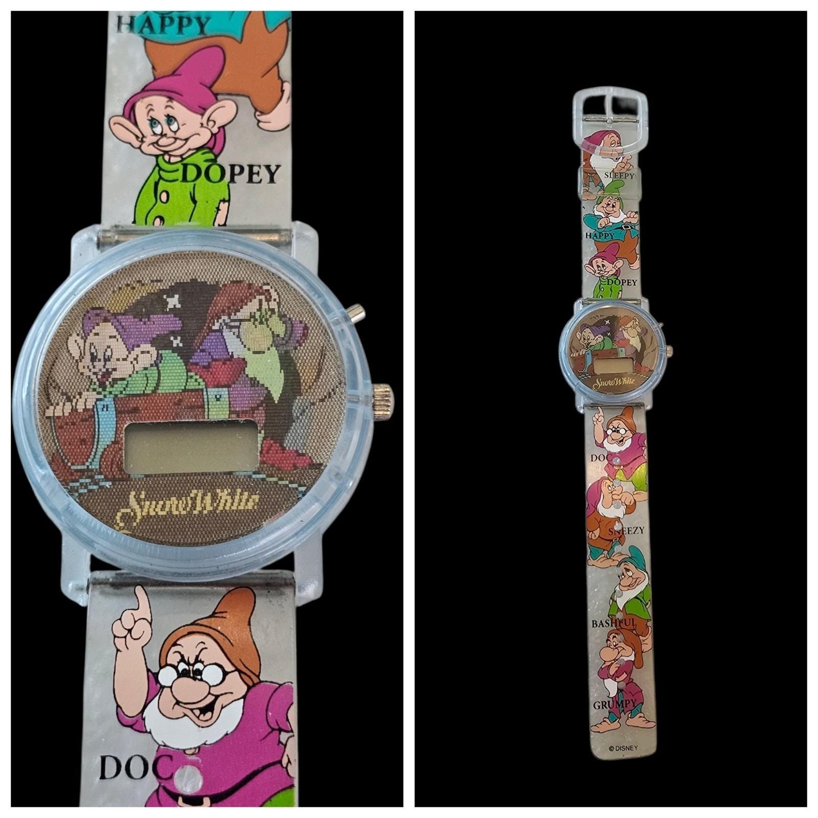Disney Princess Digital Watch 1990s Pink Vintage Collectible ~ 260402-WH 1063 Disney Princess Female Children main image 2