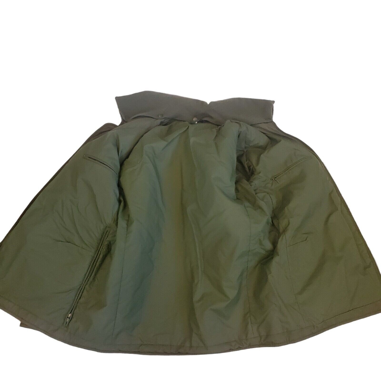 Vintage Bund Size XL German Police Coat Army Green Gore Tex Heavy Gorpcore