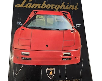 90s Luxury Cars Ferrucio Lamborghini Large Hardback Book Rare Photos Miura