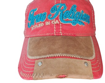 TRUE RELIGIONキャップ y2k True Religion Hat Vintage Y2k Embroidered Adjustable Unisex