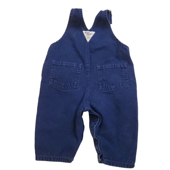 Vintage 90s Oshkosh 6/9 Months Blue Denim Overall… - image 3