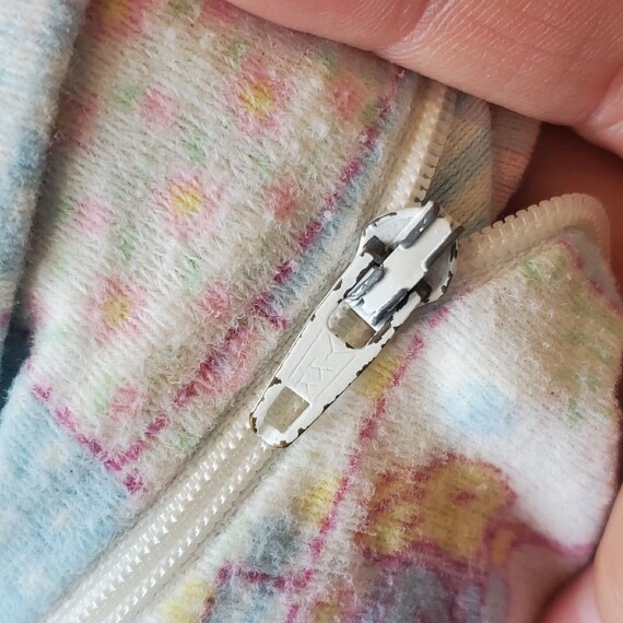 Vintage Patchwork Peter Rabbit Flannel Footie Sle… - image 8