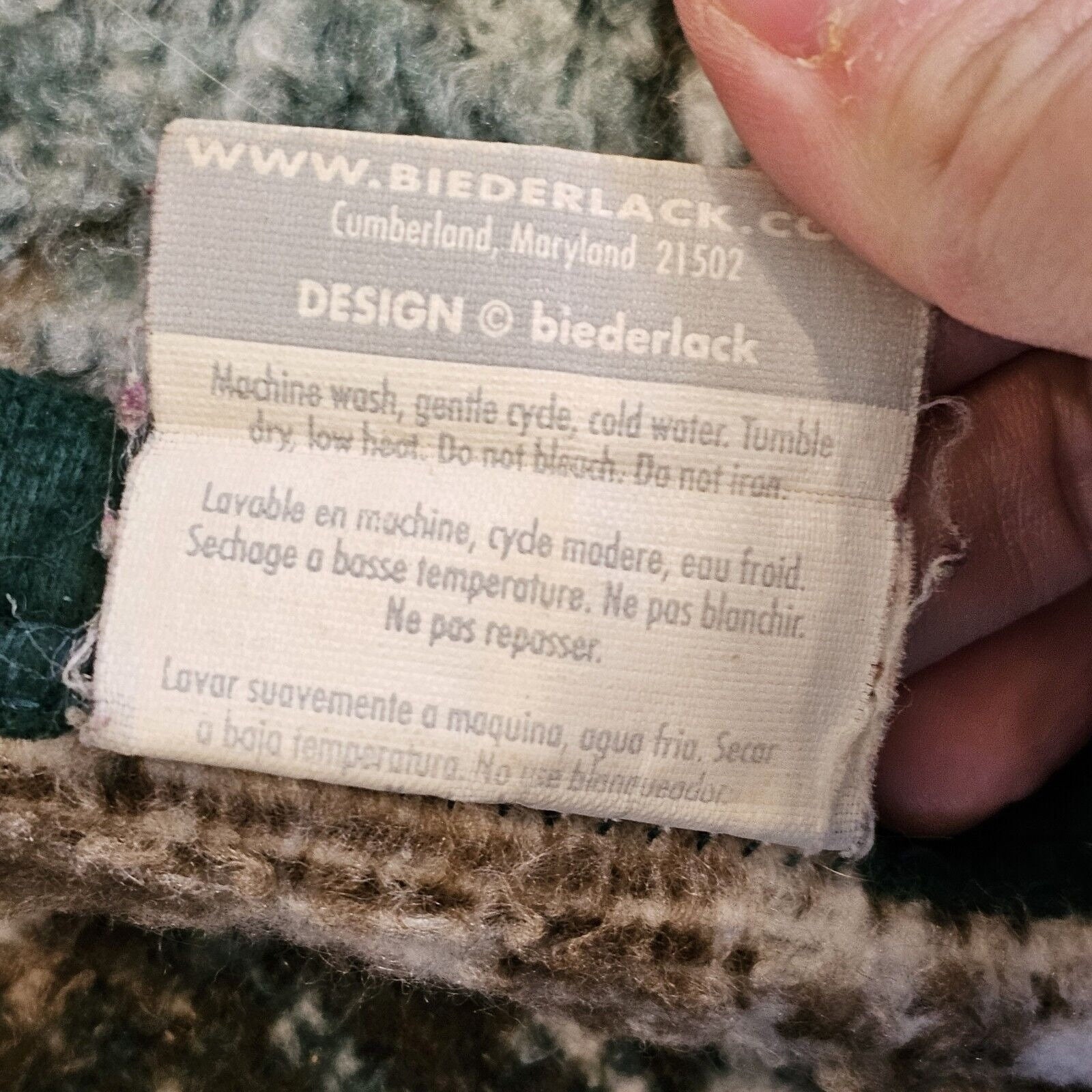 Vintage Biederlack Blanket Western Running Horses Reversible Green Mountains USA Etsy Canada