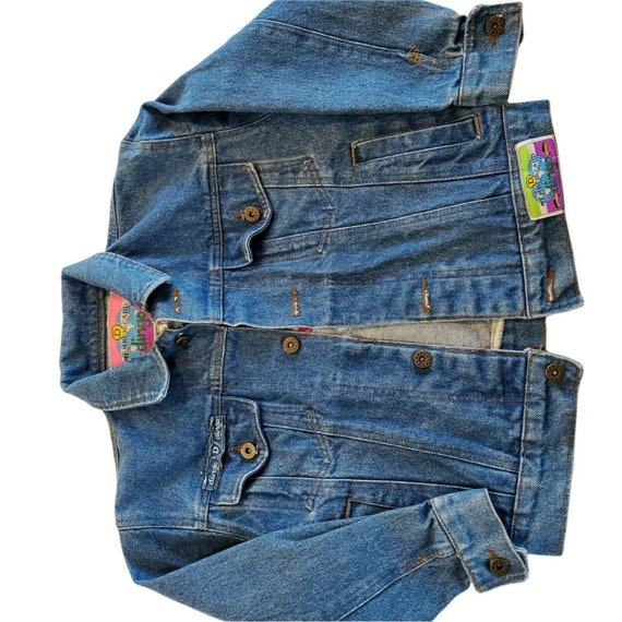 Vintage 80s Dingo Sport Denim Jean Jacket Embroid… - image 2