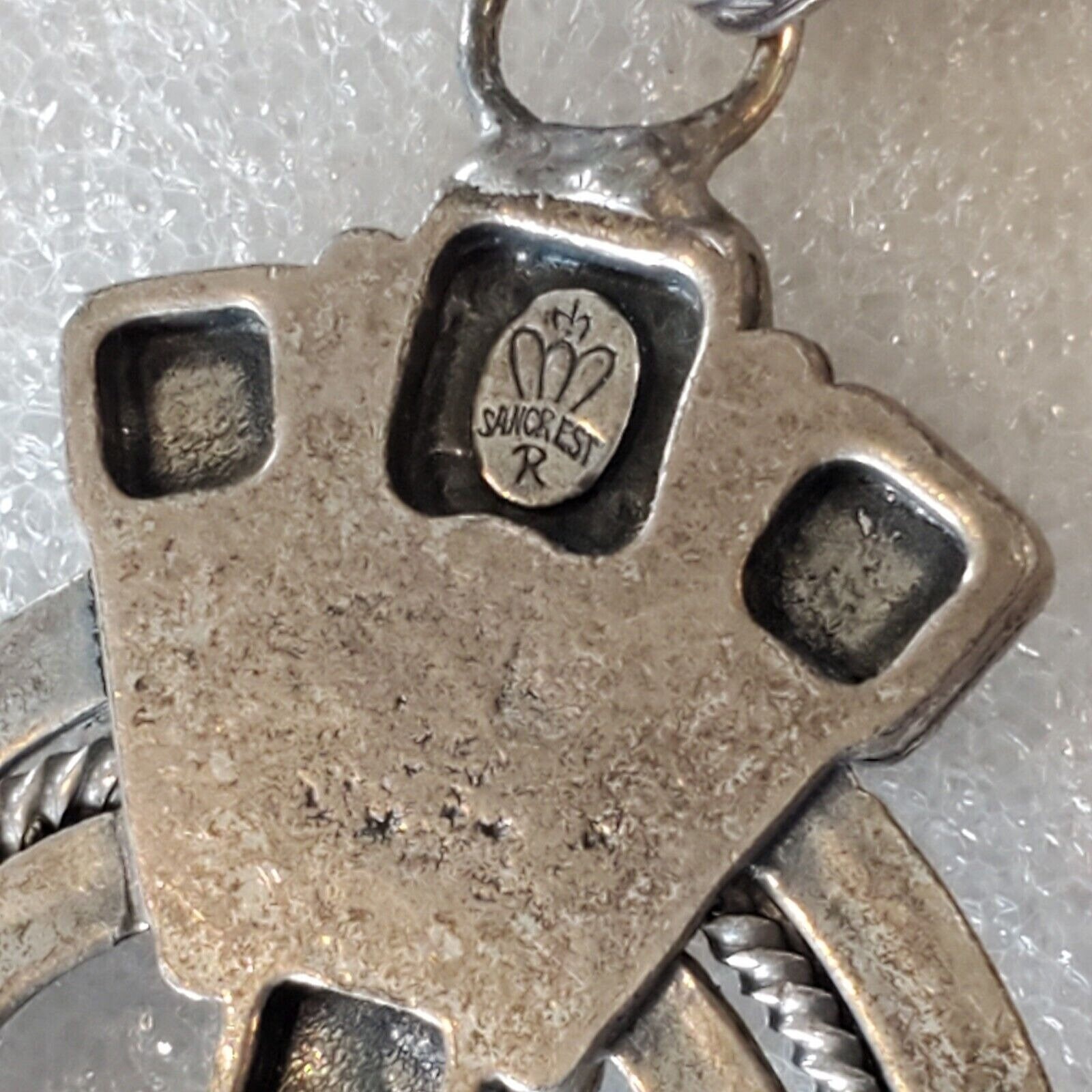 Vintage 50s? Sanford Sancrest R American Indian Heavy Silver  display picture 1