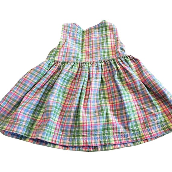 Vintage Oshkosh Girl's Cotton Flannel  Dress Plai… - image 4