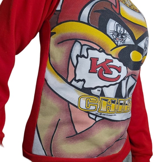 Retro 90s Womens Kansas City Chiefs Sweatshirt Lo… - image 4