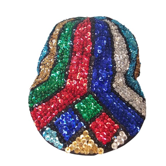 Vintage Rainbow Sequin Baseball Cap Vintage | Accessories | Vintage Rainbow Sequin Baseball Cap  main image 4