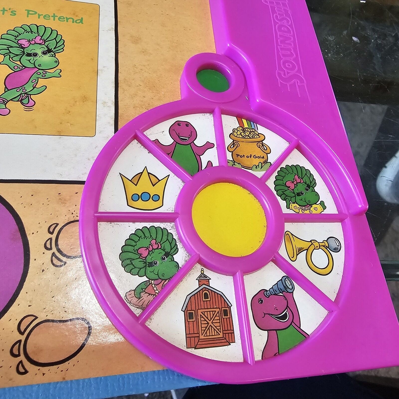 Barney Sounds of Fun Talking Board Game Parker Bros 1993 Complete