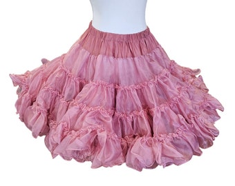 Vintage Petticoat Circle Skirt Slip Square Dance Underskirt Pink Color 80s / 90s