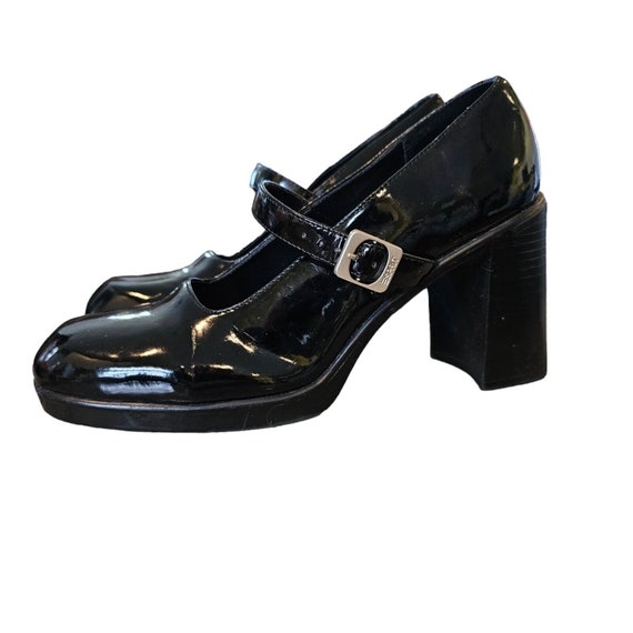 Vintage | Shoes | Vintage 9s Square Toe Mary Jane Block Heels | Poshmark