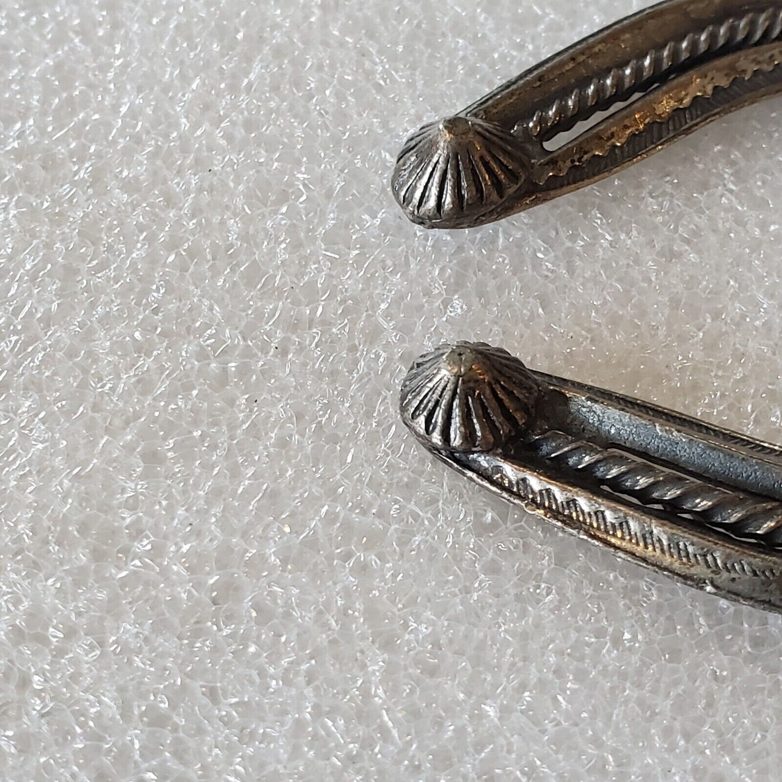 Vintage Silver Tone SANCREST NATIVE AMERICAN STYLE BELT Chain Link Vintage 50s? Sanford Sancrest R American Indian Heavy Silver  main image 2
