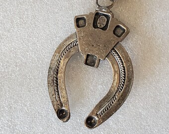 Vintage Silver Tone SANCREST NATIVE AMERICAN STYLE BELT Chain Link Vintage‎ 50s? Sanford Sancrest R American Indian Heavy  main image 4