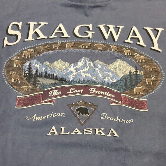 Vintage 90s Skagway Alaska Nature Tee Longsleeve … - image 1