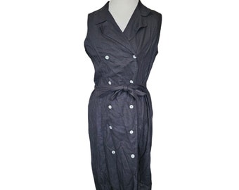 tahari button front linen dress Tahari - Size 6