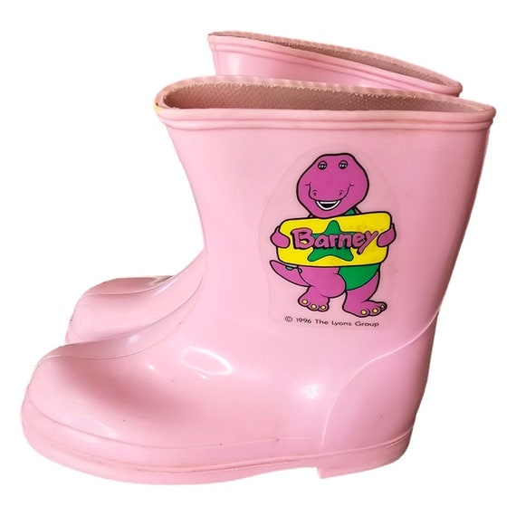 Pink rubber boots clearance