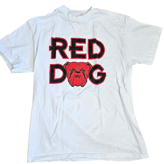 Vintage 90s Red Dog Beer Graphic Tshirt White Size Large