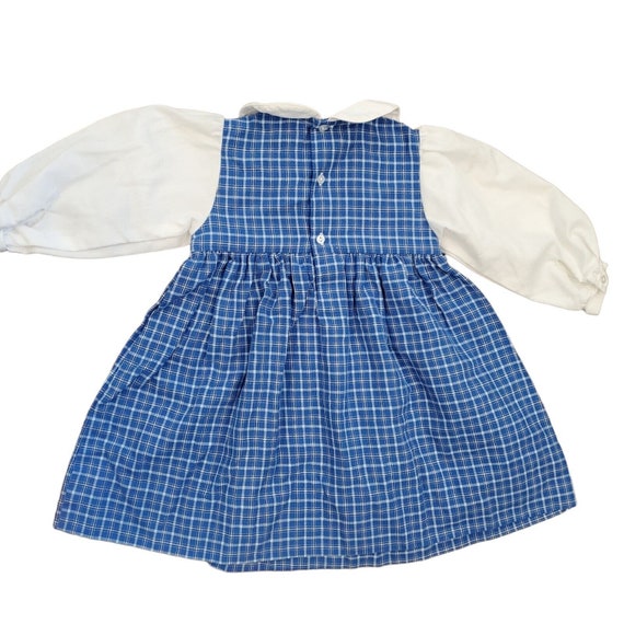 Vintage 2T Girls ABC School Pinafore Apron Dress … - image 3