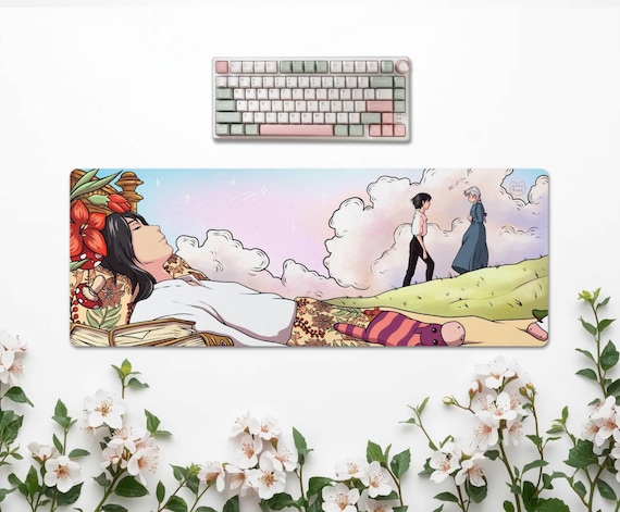 Howl Dreaming Water-Resistant Deskmat | Anime Inspired Gaming mat