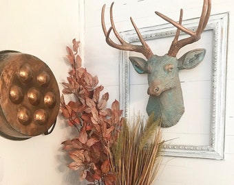 Faux Taxidermy Animal Heads Unique Decor By Nearanddeer On Etsy