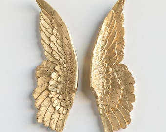 Faux Taxidermy Mini Angel Wings - Wall Decor - Gold - ANG08