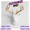 Faux Deer Head Wall Mount - Custom Color Resin Animal Decor