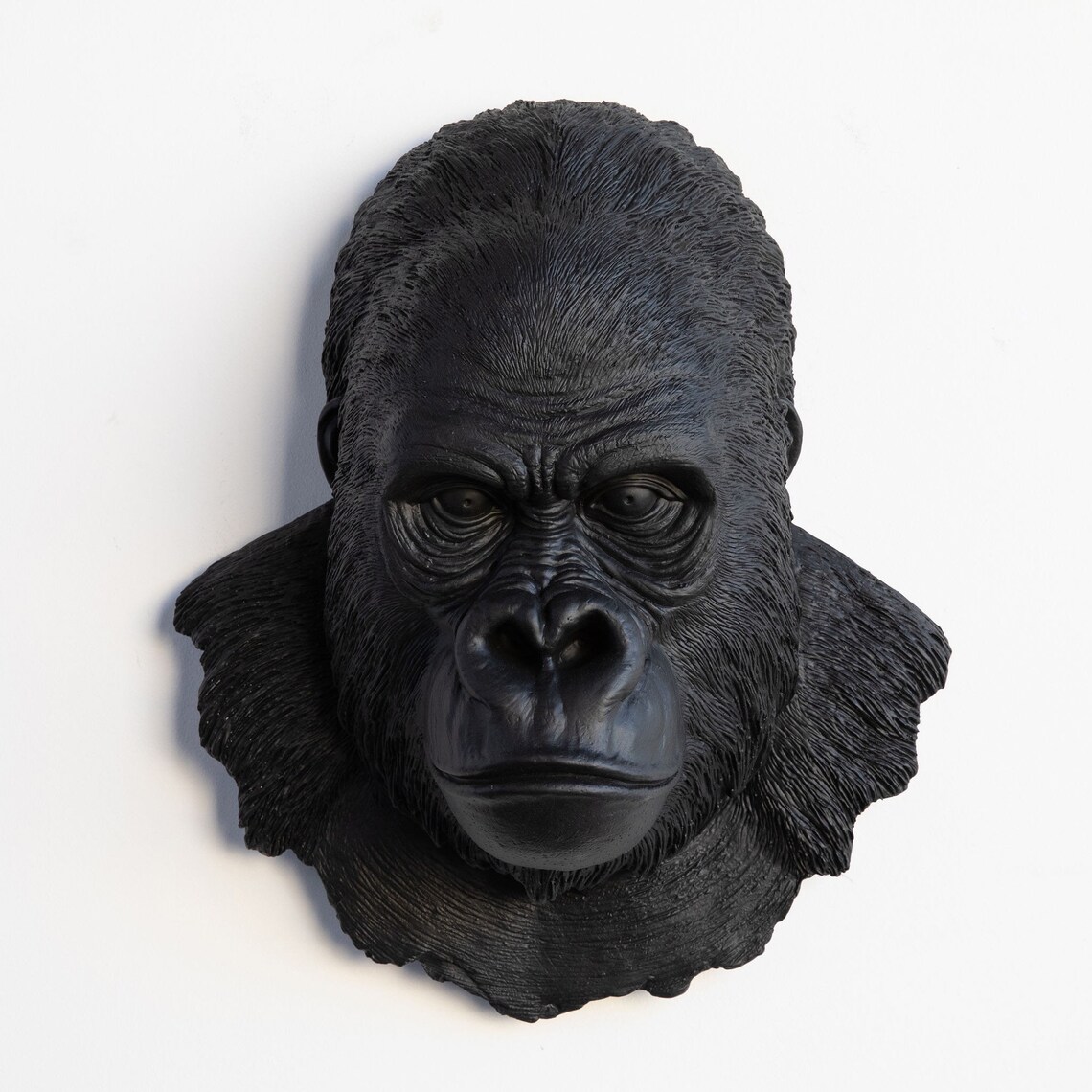 Faux Taxidermy Gorilla Wall Mount Wall Decor Black GOR17 Etsy