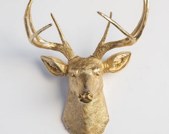 Deer Head Wall Decoration Imitation Deer Head Wall Hanging Artificial Resin Animal Specimen Animal Head Decoration Farmhouse Wall Hanging Deer Head Color : Brown, Size : 56×47cm Deer Head Wall Decoration Imitation Deer Head Wall Hanging Artificial Resin Animal Specimen Animal Head Decoration Farmhouse Wall Hanging Deer Head Color : Brown, Size : 56×47cm