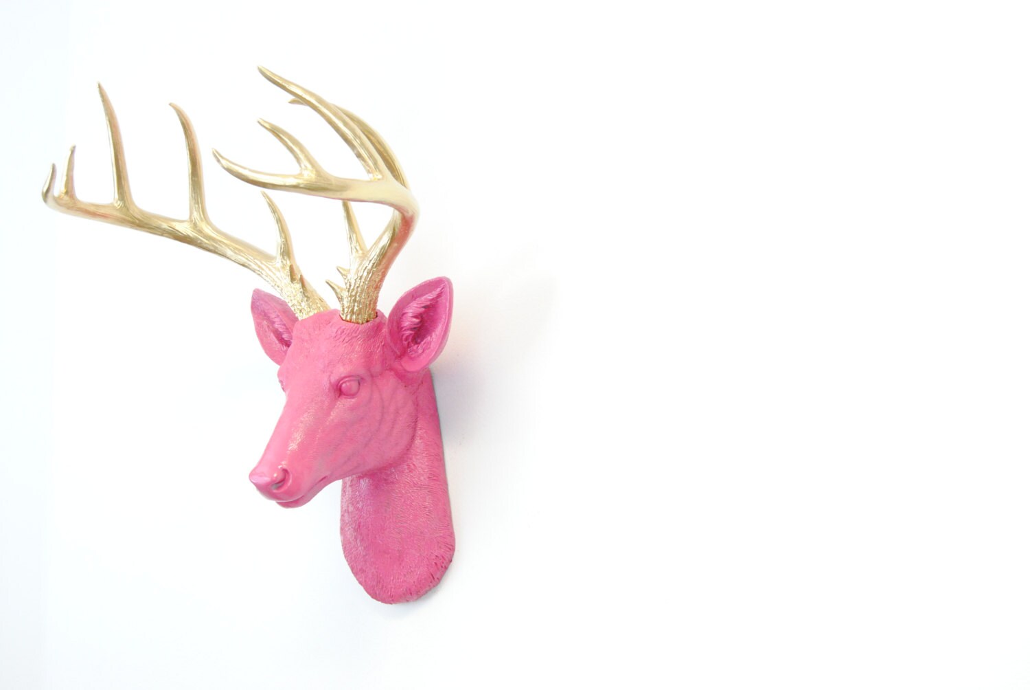 Large Deer Head Sculpture By Near and Deer Faux Taxidermy Etsy