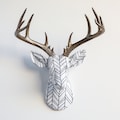 Faux Taxidermy Deer Head Fabric Wall Mount - Wall Decor - Bronze Birch - FAD8309