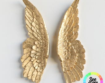 Mini Angel Wings Decor: Customizable Celestial Boho Accent Pair